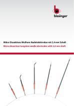 Micro dissection tungsten needle electrodes with 2,4 mm shaft-1