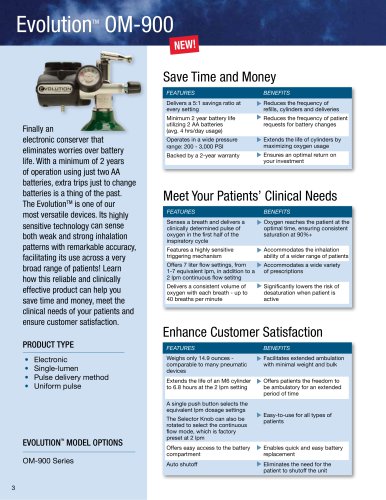 Evolution OM-900: Features _ Benefits