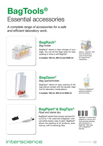 BagTools® - INTERSCIENCE - PDF Catalogs | Technical Documentation