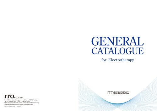 General catalog for Electrotherapy