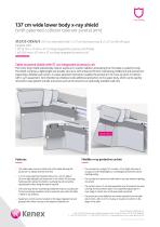 137 cm wide lower body x-ray shield