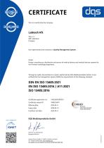DIN EN ISO 13485:2021 EN ISO 13485:2016 / A11:2021 ISO 13485:2016-1