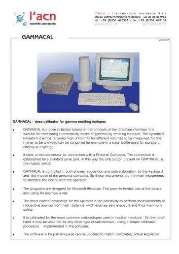 Dose Calibrator Gammacal