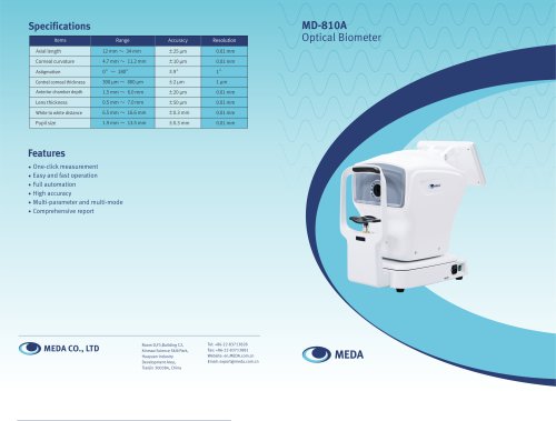 MEDA/Optical Biometer/MD-810A