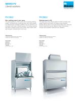 Undercounter, hood type, and utensil washers-11