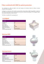 Filter media for artificial respiratory devices - 13