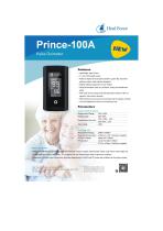 Heal Force Fingertip Pulse Oximeter Prince 100A - 1