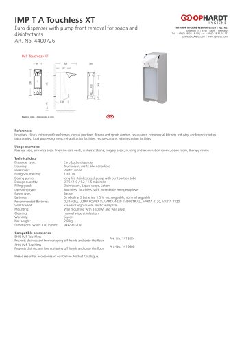 IMP T A Touchless XT