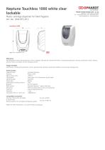 Neptune Touchless 1000 white clear lockable - 1