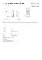 RX 5 M (Locking) white drip tray-1