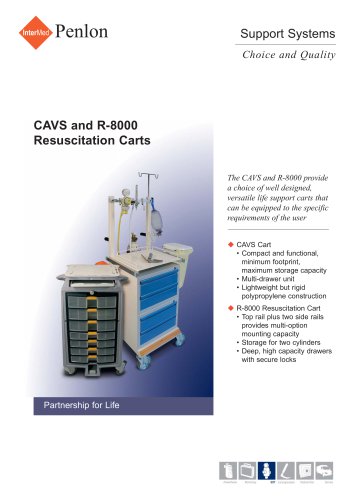 CAVS and R-8000 Resuscitation Carts