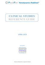 List of PhysioFlow clinical studies