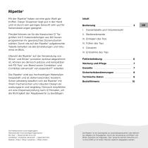 user manual Ripette - 3