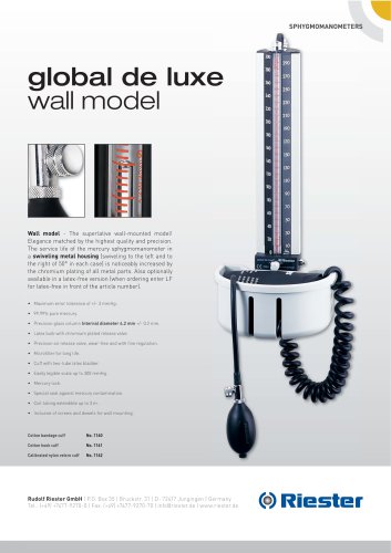 global de luxe® Wall model