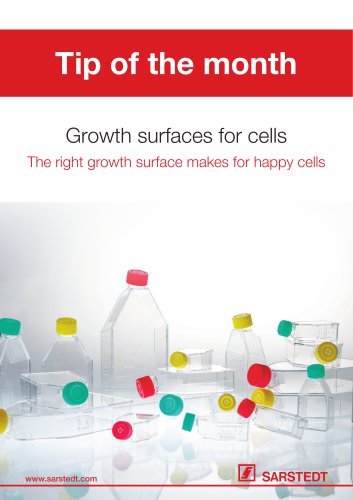 Growth surfaces for cells