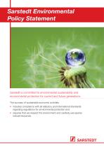 Sarstedt Environmental Policy Statement - 1