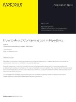 Contamination in Pipetting - 1