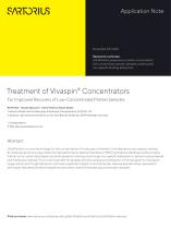 Treatment of Vivaspin® Concentrators - 1