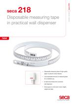 seca 218 Disposable measuring tape in practical wall dispenser - 1