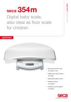 seca 354m Digital baby scale, also ideal as floor scale for children - 1