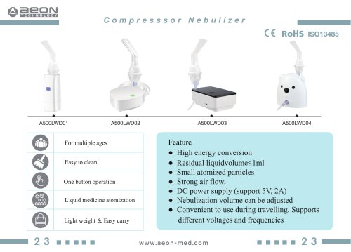 Features of A500LWD01/02/03/04