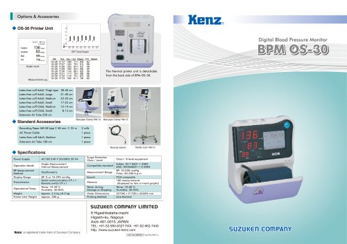 Digital blood pressure monitor OS-30 - EN