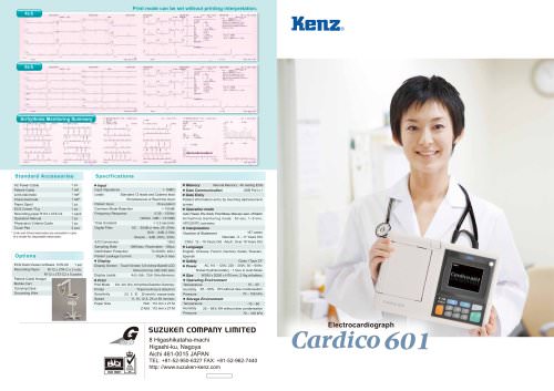 Electrocardiograph Cardico 601 - EN