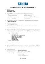 EU DECLARATION OF CONFORMITY RD-545 (-SV. -HR) Similar Model: RD-901-1