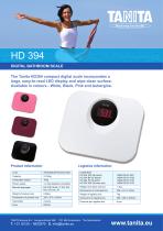 HD-394 COMPACT DIGITAL BATHROOM SCALE - 1