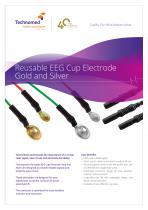 Reusable EEG Cup Electrode Gold and Silver-1