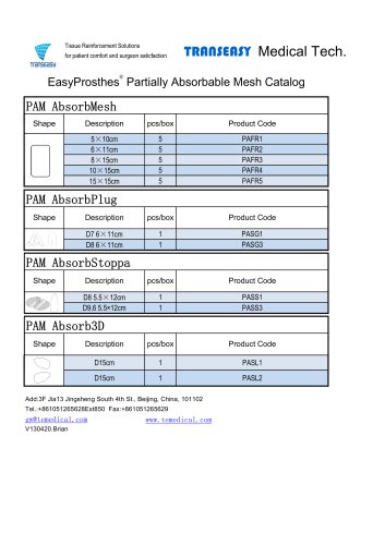 Partially Absorbable Mesh