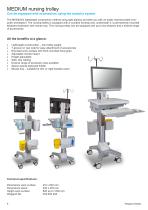 Computer, ward round and nursing trolleys-8
