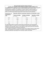 Additional CX PRO compressor nebuliser information regarding Electro Magnetic Compatibility (EMC) according to IEC60601-1 -2:2001, clause 6.8 - 4