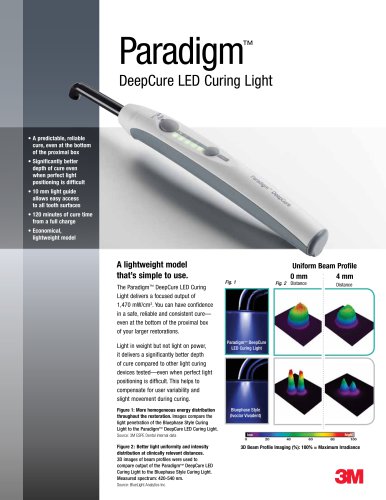 Paradigm DeepCure LED Curing Light Flyer