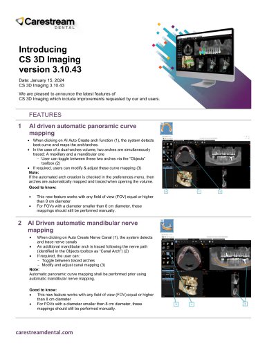 CS 3D Imaging version 3.10.43 - Carestream Dental - PDF Catalogs ...