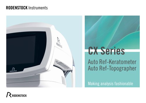 CX Series: CX 800, CX 2000, CXT 3000