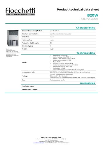 Ice maker cube ice B20W