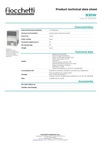 Ice maker cube ice B30W