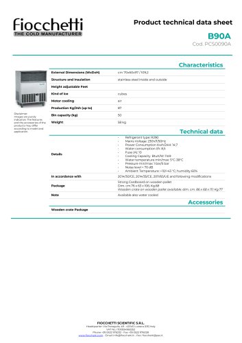 Ice maker ice cube B90A