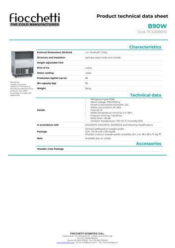 Ice maker ice cube B90W