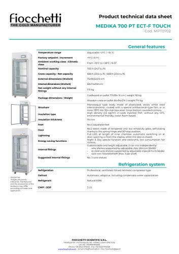 MEDIKA 700 PT ECT-F TOUCH