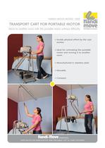 Transport trolley for portable motor-1