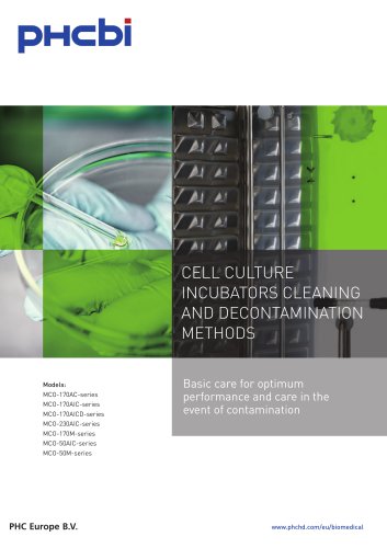 Cell Culture Incubators Cleaning and Decontamination Manual