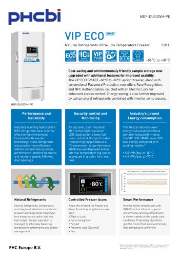 MDF-DU503VH-PE - VIP ECO SMART ULT Freezers (-86°C)
