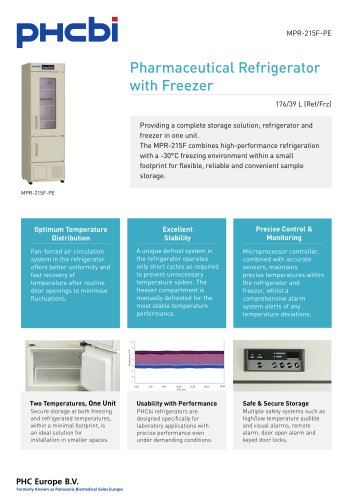 MPR-215F-PE Pharmaceutical Refrigerator with Freezer