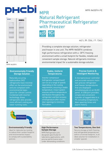 MPR-N450FH-PE Pharmaceutical Refrigerator with Freezer