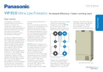 VIP ECO ULT Freezers Feature note: Increased efficiency = lower running costs - 1