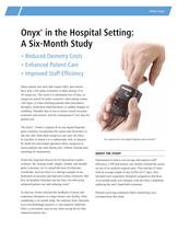 Onyx® in the Hospital Setting: a Six Month Study - 1