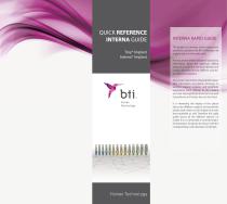 Quick Reference Guide Interna® Implants