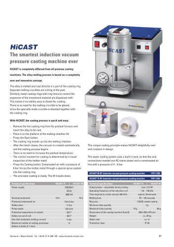 HiCAST - Heimerle + Meule - PDF Catalogs | Technical Documentation